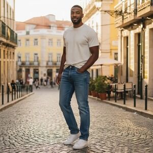 Vintage Levi's 501 Jeans W34 L30 Button Front Distressed Well Worn Light Wash